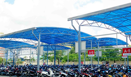NHÀ XE, CÁC MẪU NHÀ XE ĐẸP